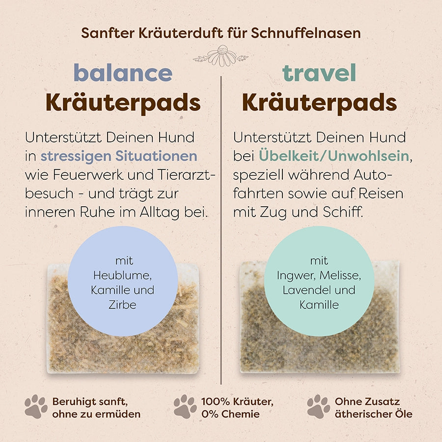 Balance & Travel Kräuterpads - Kombi